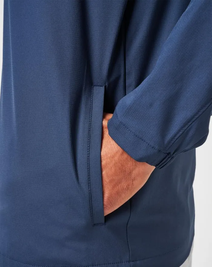 Men WANDERLUST QUARTER ZIP Mood Indigo TravisMathew Quarter Zips