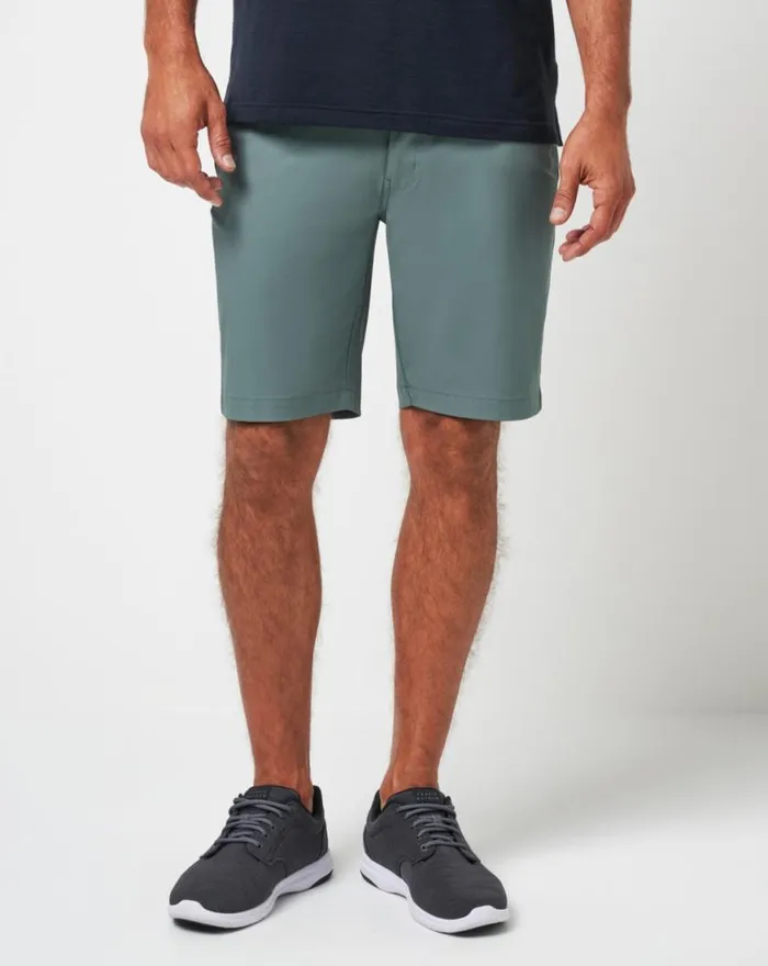 Men WANDERLUST SHORT 9IN Balsam Green TravisMathew Shorts
