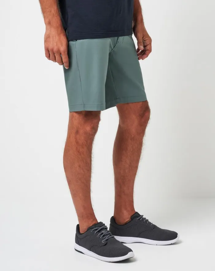 Men WANDERLUST SHORT 9IN Balsam Green TravisMathew Shorts