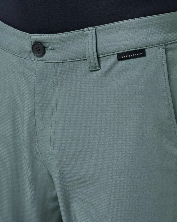 Men WANDERLUST SHORT 9IN Balsam Green TravisMathew Shorts