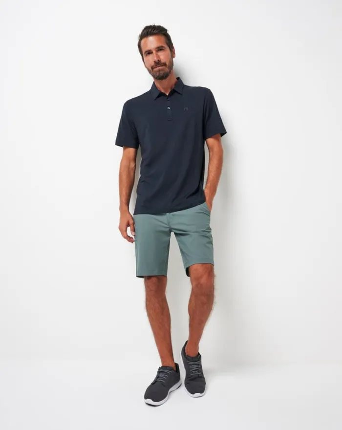 Men WANDERLUST SHORT 9IN Balsam Green TravisMathew Shorts
