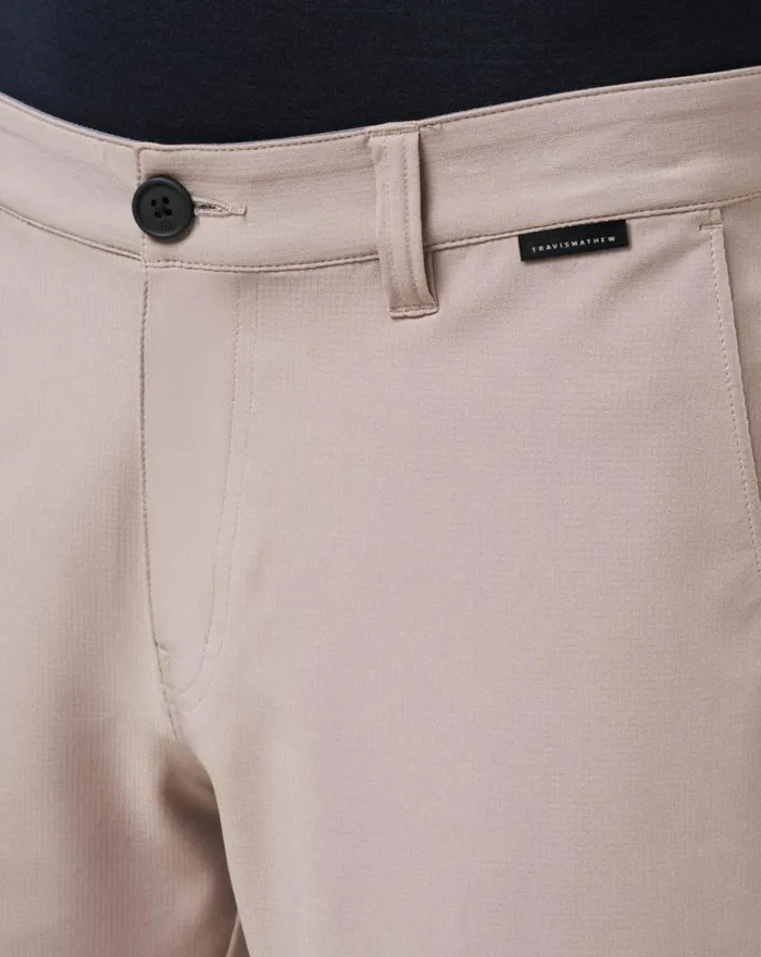Men WANDERLUST SHORT 9IN Khaki TravisMathew Shorts