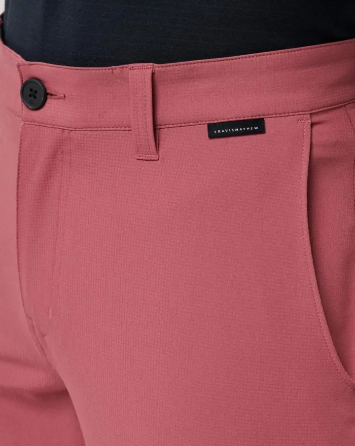 Men WANDERLUST SHORT 9IN Roan Rouge TravisMathew Shorts