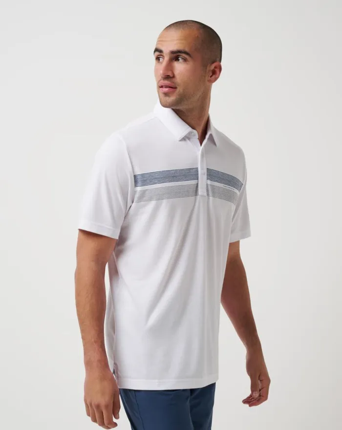 Men WASHINGTON NATIONALS TOP RECRUIT POLO White TravisMathew Polos