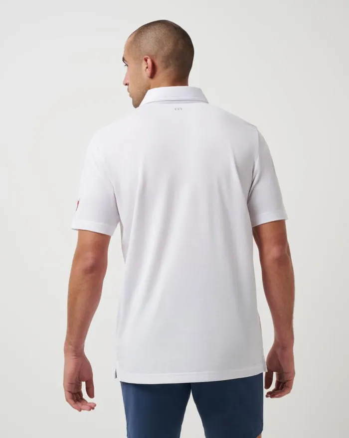 Men WASHINGTON NATIONALS TOP RECRUIT POLO White TravisMathew Polos