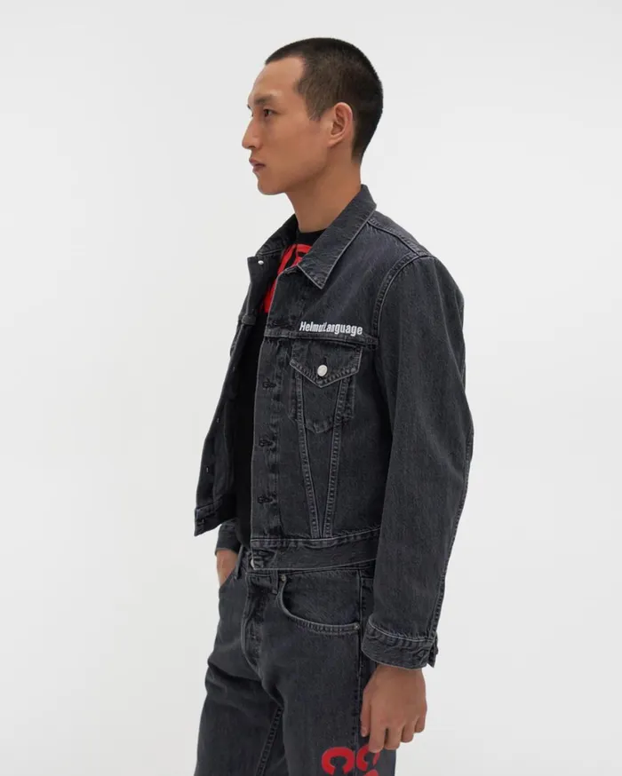 Men Willie Norris Masc Trucker Jean Jacket Acc Midnight Stone Universe Helmut Lang Jackets