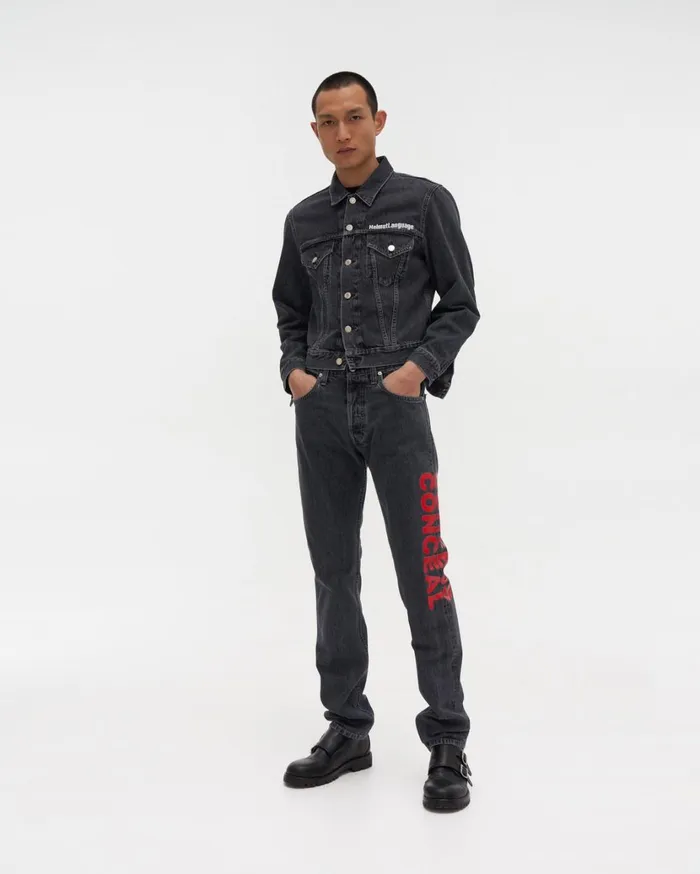 Men Willie Norris Masc Trucker Jean Jacket Acc Midnight Stone Universe Helmut Lang Jackets