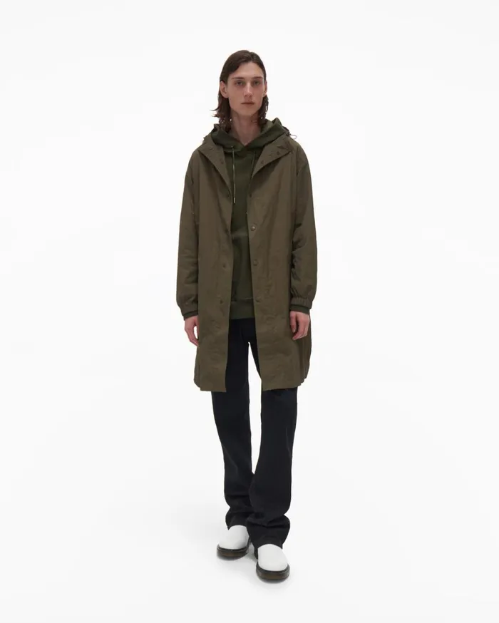 Men Windbreaker Burnt Olive Helmut Lang Outerwear