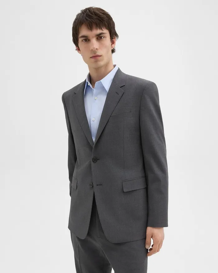MenWomen Theory Blazers Jackets Chambers Blazer In Stretch Wool Medium Charcoal MenWomen Theory Blazers Jackets Chambers Blazer In Stretch Wool Medium Charcoal