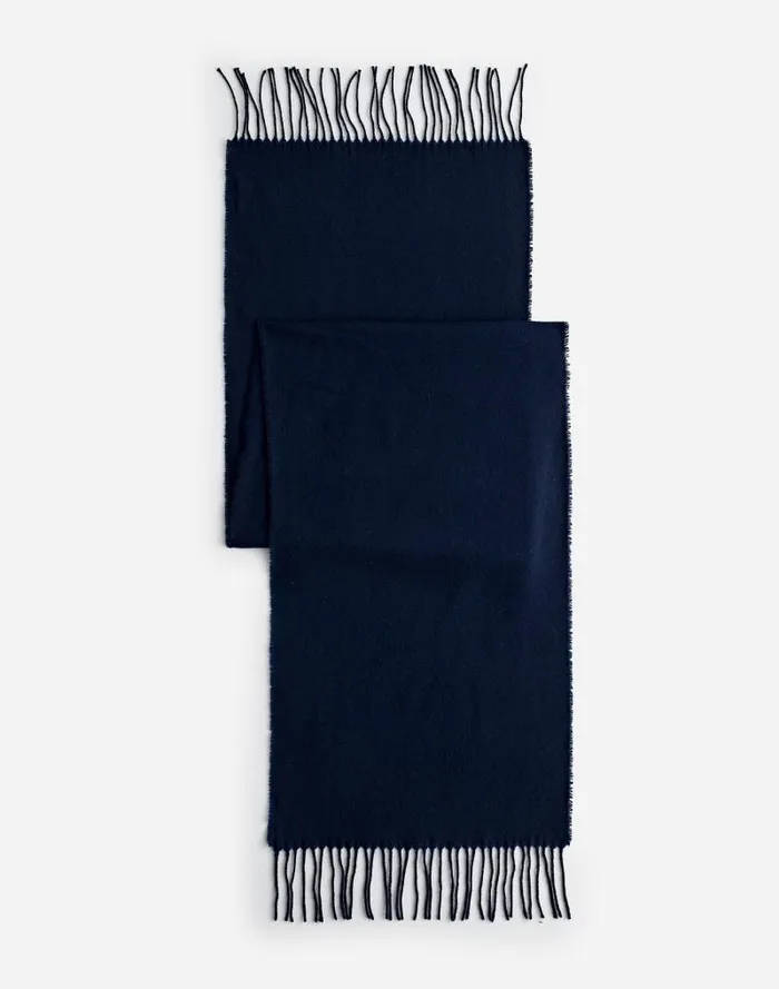 Men Wool Scarf Dark Nightfall Madewell Hats and Scarves