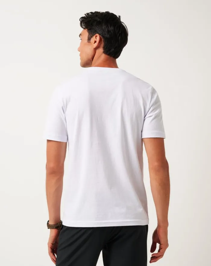 Men WORTH A SHOT TEE White TravisMathew Tees