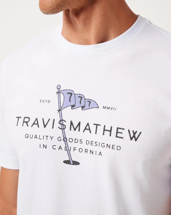 Men WORTH A SHOT TEE White TravisMathew Tees