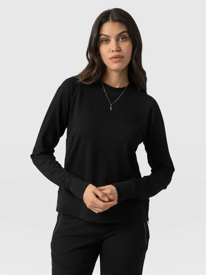 Morgan Zip Sweater 8211 Black Black Women Saint And Sofia Sweaters