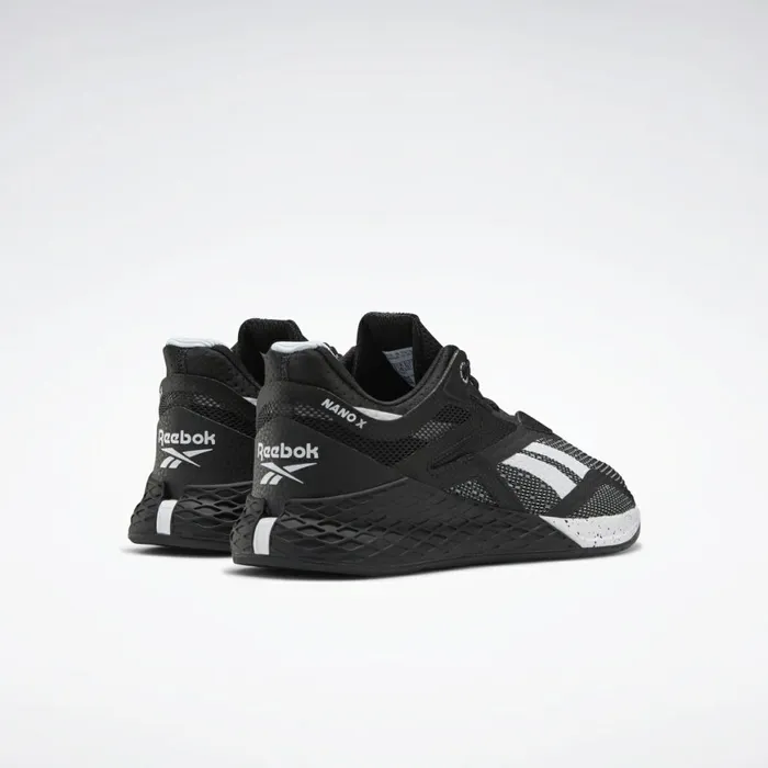 Nano Womens Reebok Nano X Training Shoes Black White Glass Blue
