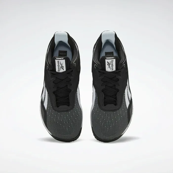 Nano Womens Reebok Nano X Training Shoes Black White Glass Blue