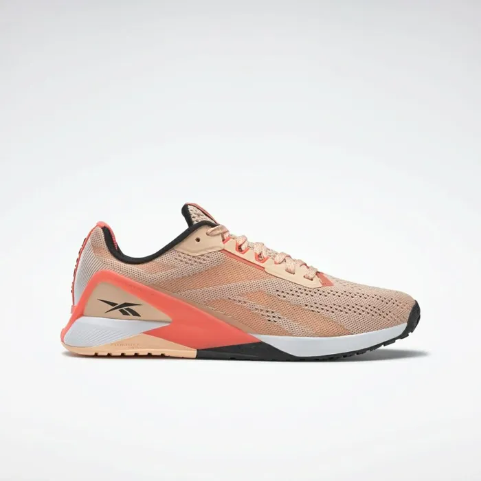 Nano Womens Reebok Nano X1 Training Shoes Aura Orange Twisted Coral Black