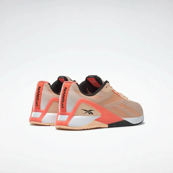 Nano Womens Reebok Nano X1 Training Shoes Aura Orange Twisted Coral Black