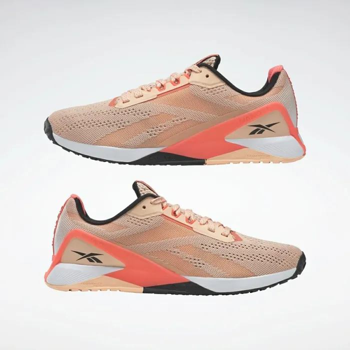 Nano Womens Reebok Nano X1 Training Shoes Aura Orange Twisted Coral Black