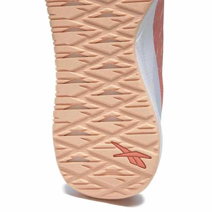 Nano Womens Reebok Nanoflex TR Training Shoes Pink Aura Orange Ftwr White