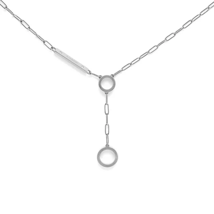 Necklaces Women Olivia Burton Linear Silver Necklace
