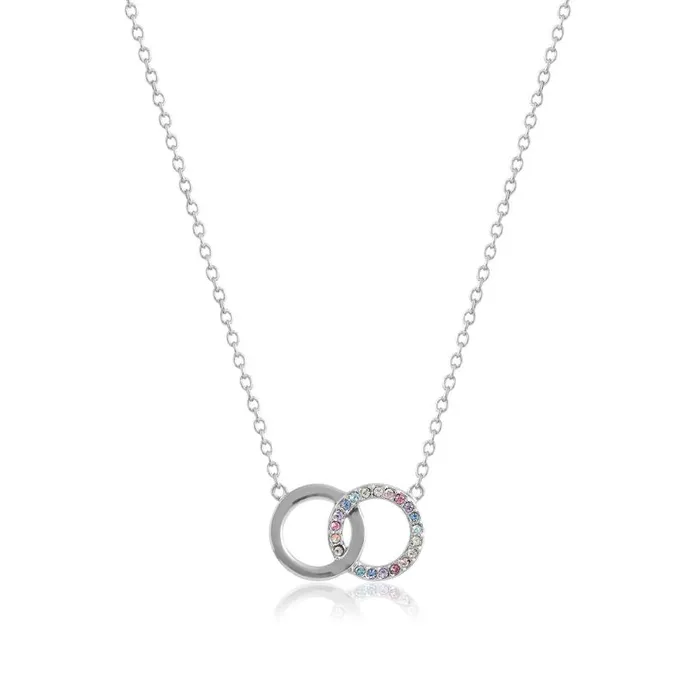 Necklaces Women Olivia Burton Silver Choker and Interlink Necklace Gift Set