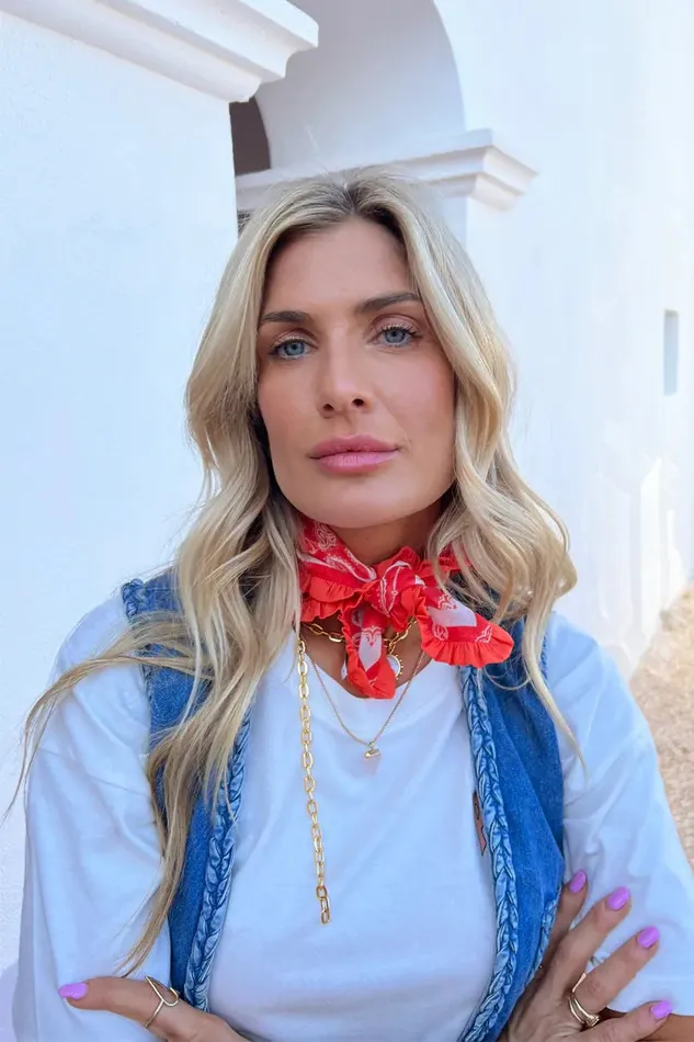 Never Fully Dressed Accessories Red Bandana With Ruffle 8211 Women