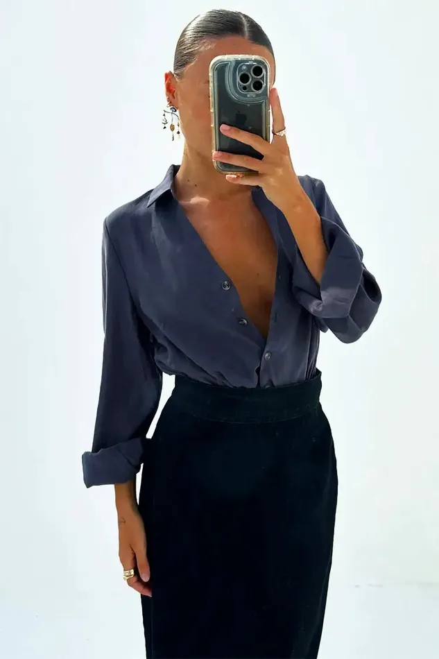Never Fully Dressed Denim Black Denim Jaspre Skirt 8211 Women