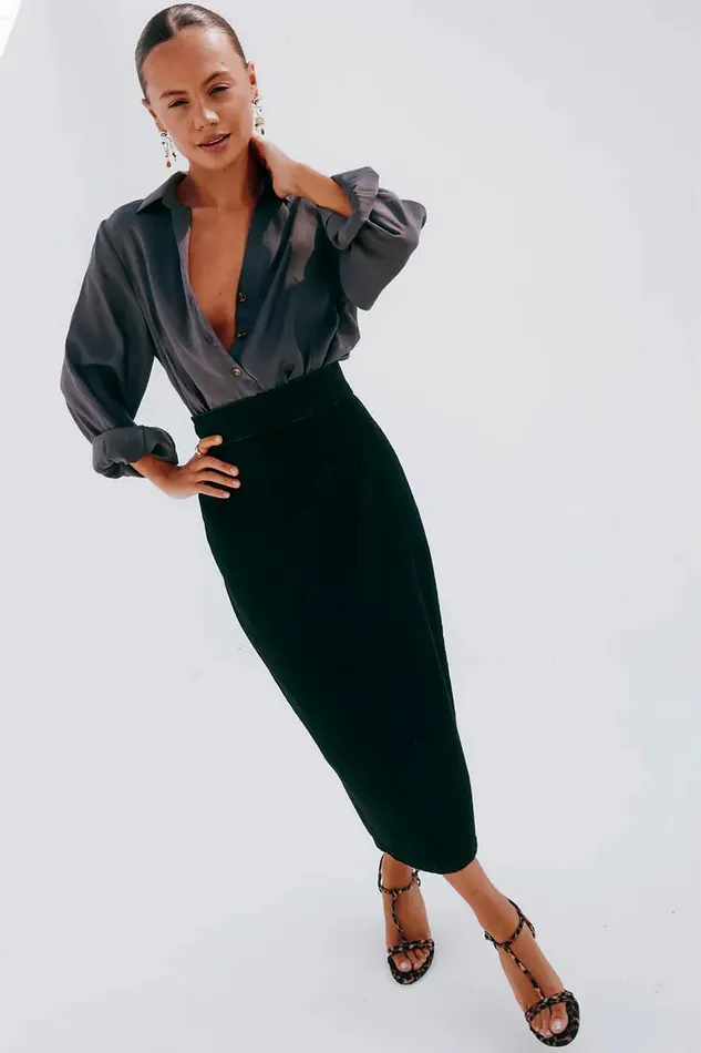 Never Fully Dressed Denim Black Denim Jaspre Skirt 8211 Women