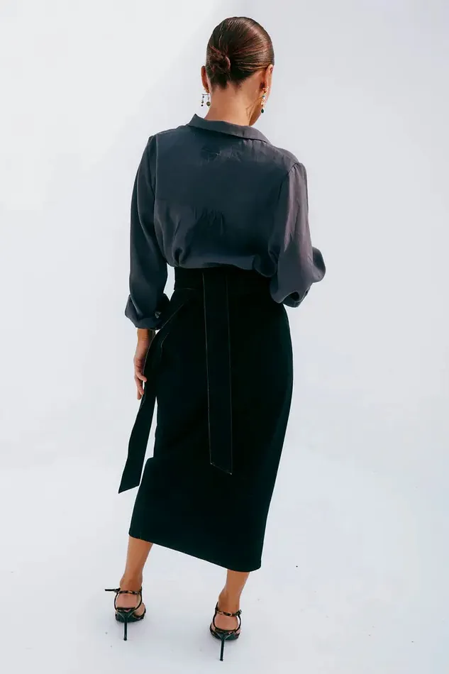 Never Fully Dressed Denim Black Denim Jaspre Skirt 8211 Women