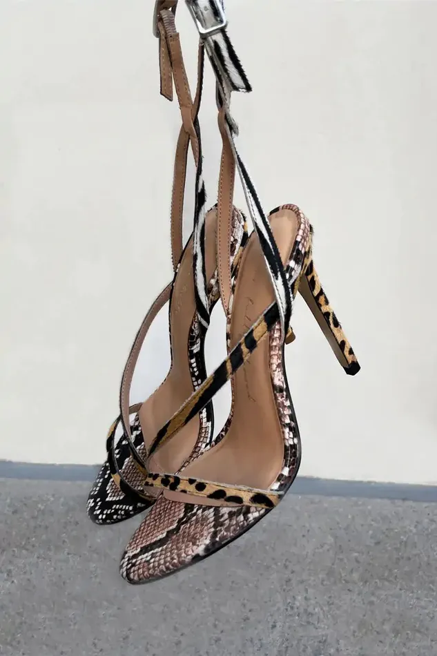 Never Fully Dressed Footwear Leopard Mix Stiletto Heel 8211 Women