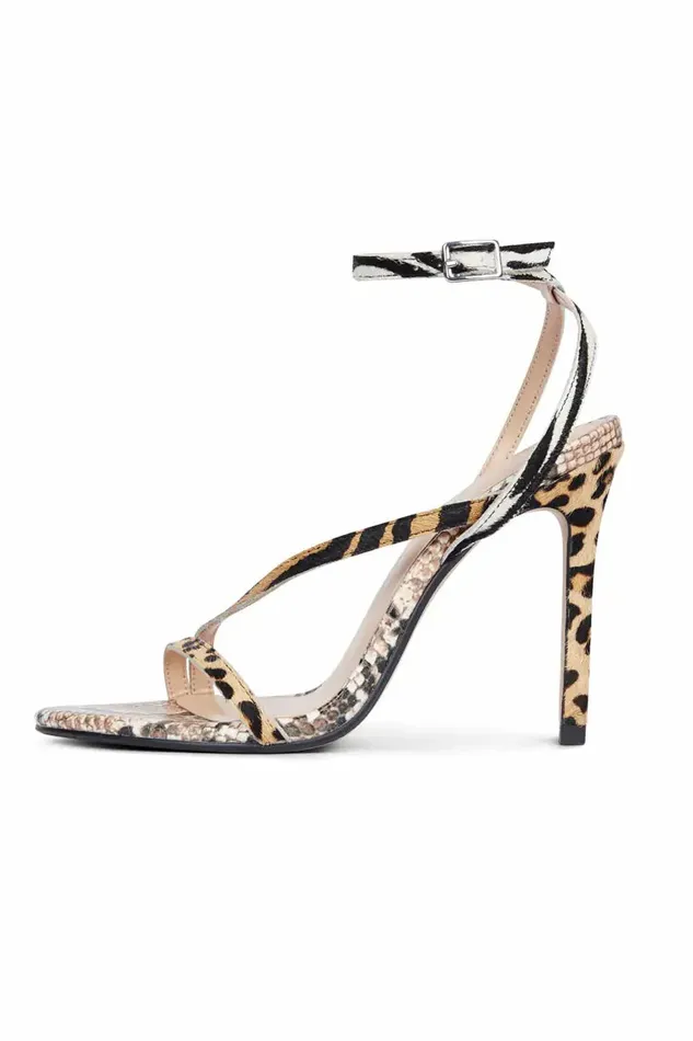 Never Fully Dressed Footwear Leopard Mix Stiletto Heel 8211 Women