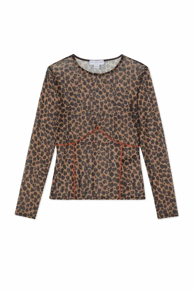 Never Fully Dressed Leopard Print Leopard Cleo Mesh Top 8211 Women