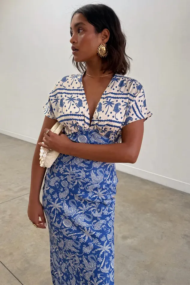 Never Fully Dressed Newness Blue Mosaic Elodie Dress 8211 Women