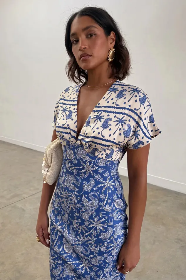Never Fully Dressed Newness Blue Mosaic Elodie Dress 8211 Women