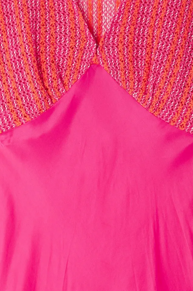 Never Fully Dressed Newness Pink And Red Crochet Elodie Dress 8211 Women