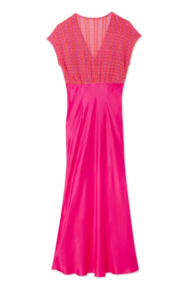 Never Fully Dressed Newness Pink And Red Crochet Elodie Dress 8211 Women