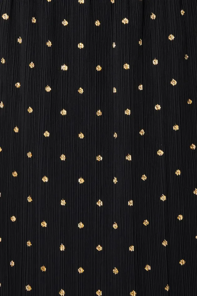 Never Fully Dressed Nfd Classics Black Tilly Plisse Dress With Gold Fleck 8211 Women
