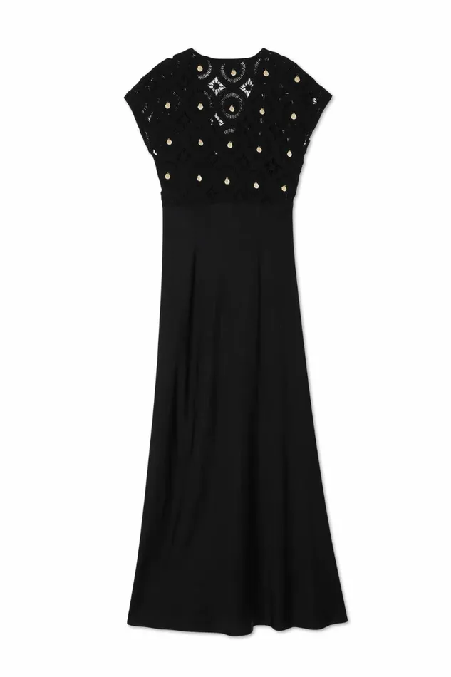 Never Fully Dressed Petite Black Crochet Shell Elodie Dress Petite 8211 Women
