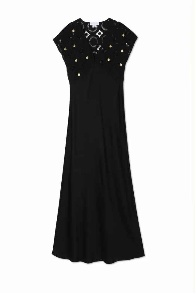 Never Fully Dressed Petite Black Crochet Shell Elodie Dress Petite 8211 Women