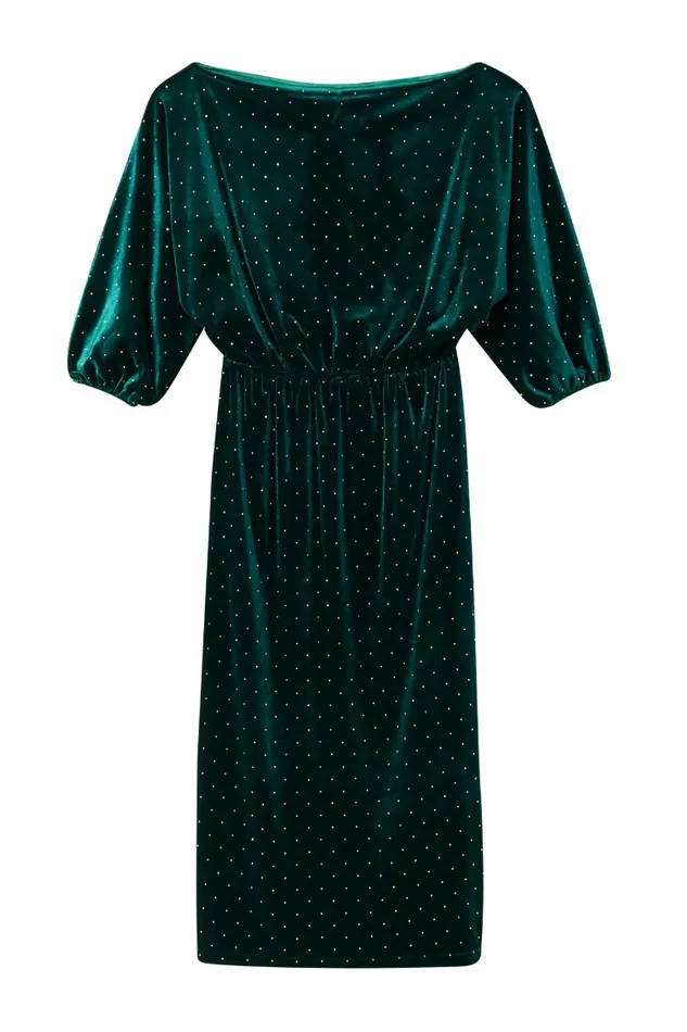 Never Fully Dressed Petite Emerald Velvet Tilly Dress Petite 8211 Women