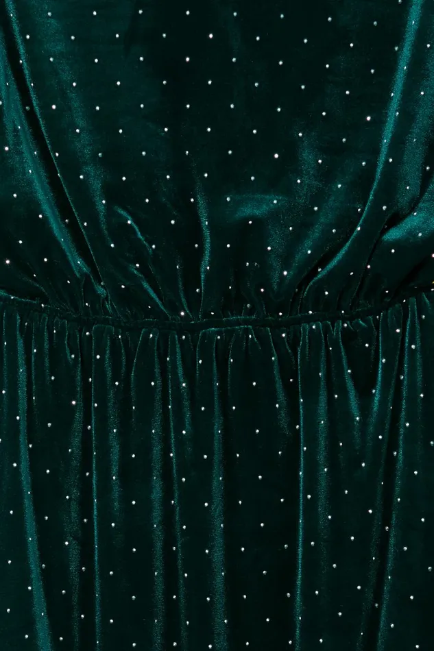 Never Fully Dressed Petite Emerald Velvet Tilly Dress Petite 8211 Women