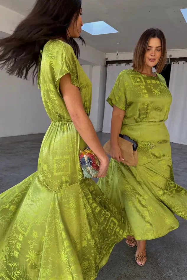 Never Fully Dressed Petite Lime Safari Erin Dress Petite 8211 Women