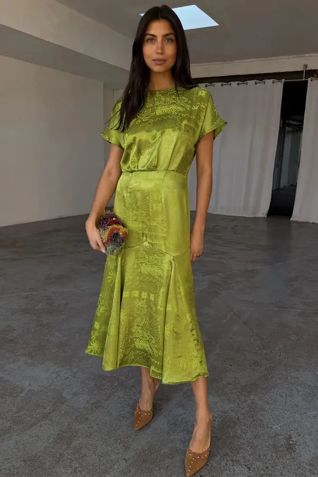 Never Fully Dressed Petite Lime Safari Erin Dress Petite 8211 Women