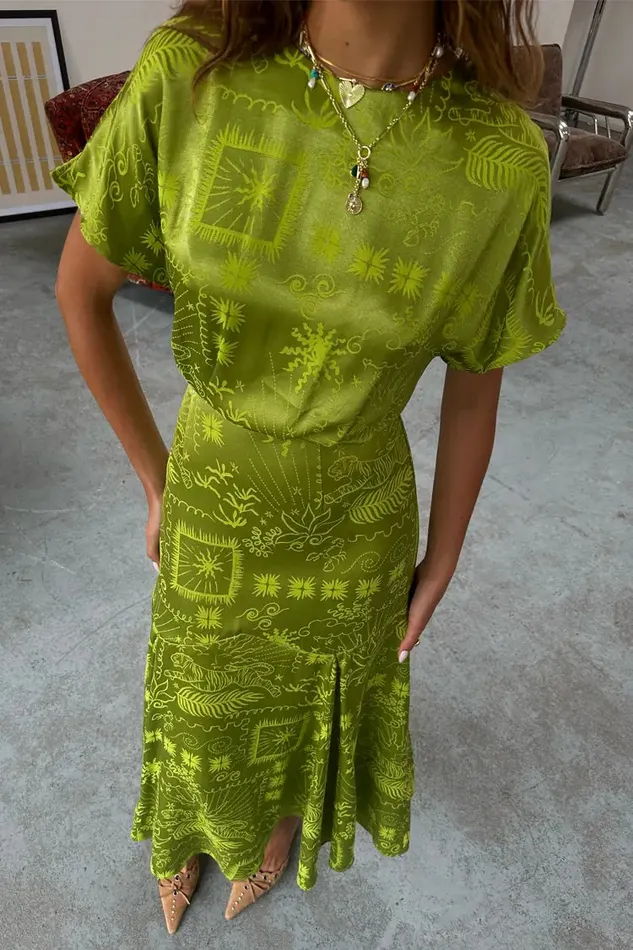 Never Fully Dressed Petite Lime Safari Erin Dress Petite 8211 Women