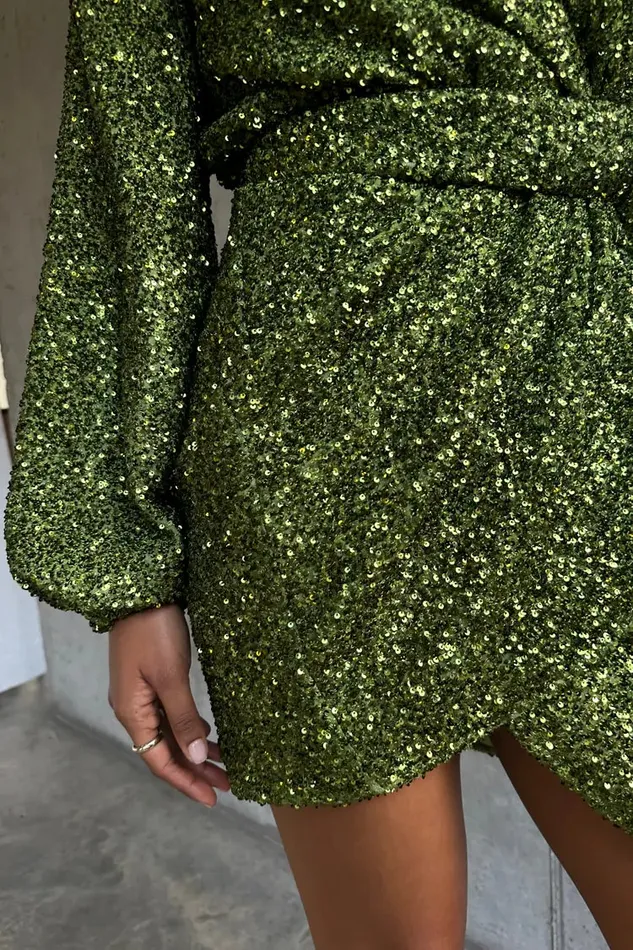 Never Fully Dressed Petite Olive Sequin Mini Vienna Petite 8211 Women