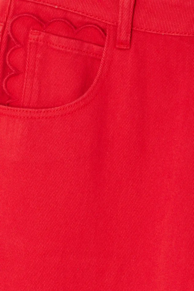 Never Fully Dressed Petite Red Denim Scallop Jeans Petite 8211 Women