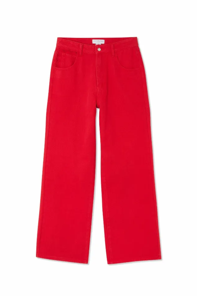 Never Fully Dressed Petite Red Denim Scallop Jeans Petite 8211 Women