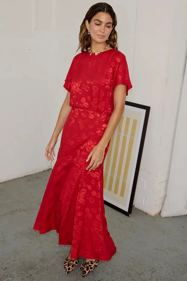 Never Fully Dressed Petite Red Kissed By NFD Erin Dress Petite 8211 Women
