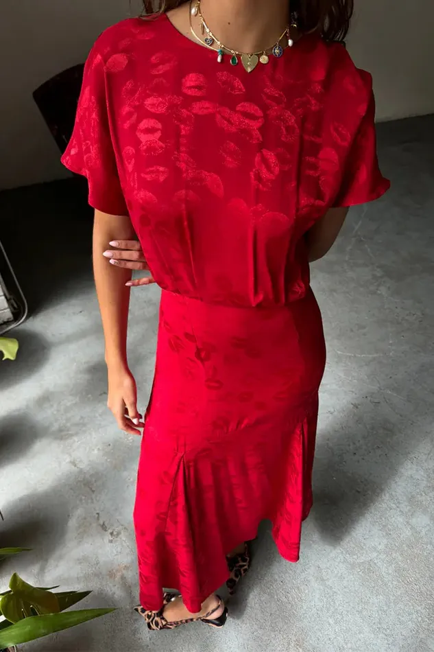 Never Fully Dressed Petite Red Kissed By NFD Erin Dress Petite 8211 Women