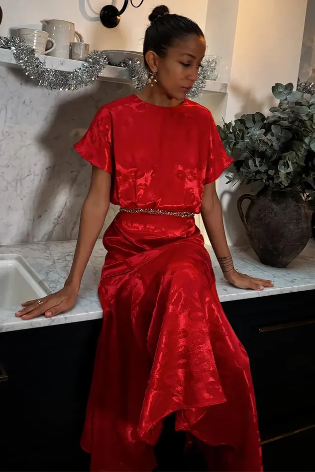 Never Fully Dressed Petite Red Kissed By NFD Erin Dress Petite 8211 Women